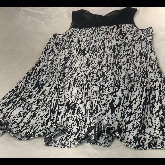 Lane Bryant Black and White Illusion Dress - Picture 8 of 8